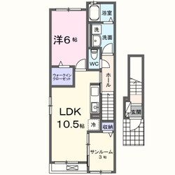 フォンターナ大町Ⅰ号館の物件間取画像